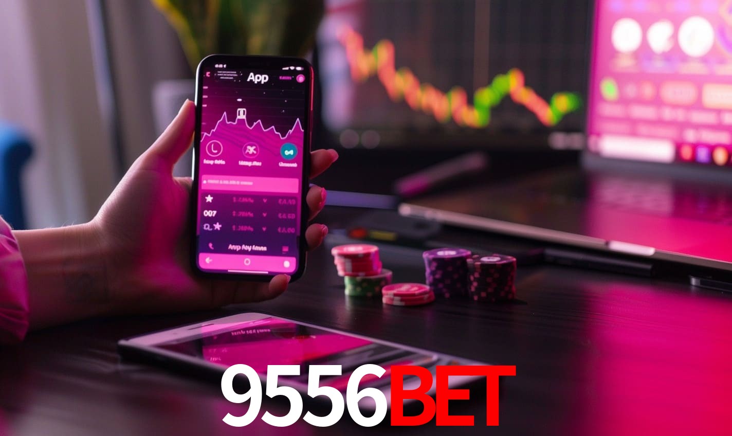 Comparação APP mobile vs versão web da 9556BET